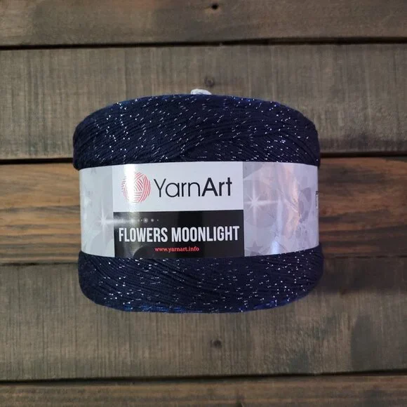 YarnArt Flowers Moonlight Glitter Cotton Yarn (2 Cakes) - Picture 2 of 5